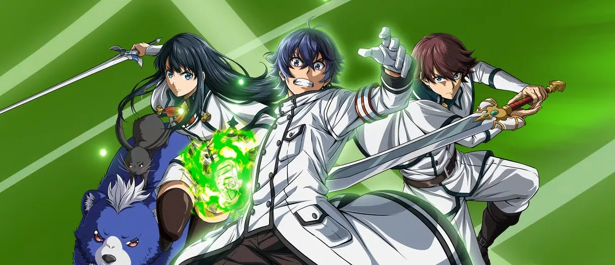 Usato unleashes bright healing magic as Rose and Kazuki charge in from the new isekai anime The Wrong Way to Use Healing Magic.