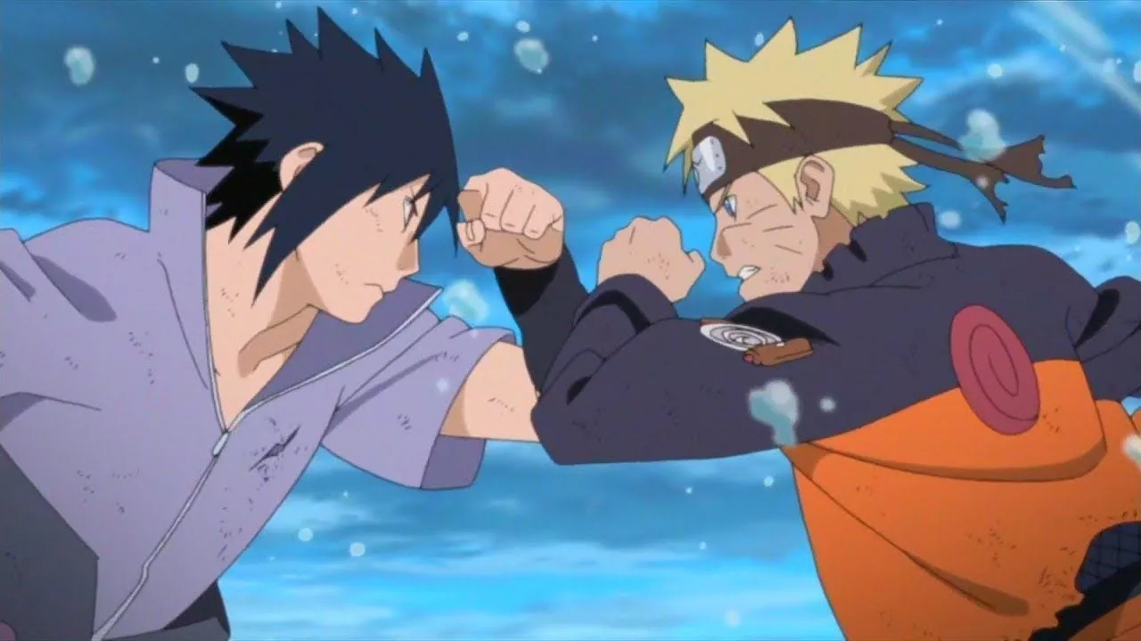 One of the best fights in anime, Naruto vs Sasuke in Naruto Shippuden anime series.